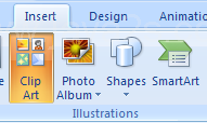 Click the Insert tab, and then click the Clip Art button.