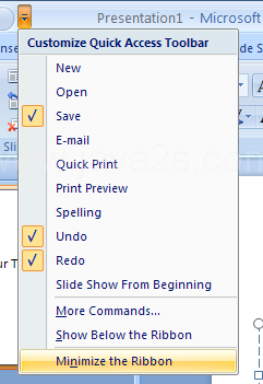 Minimize the Ribbon