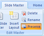 Use the Preserve button to toggle it on and off.