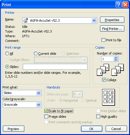 Select the Scale To Fit Paper check box, and then click OK.