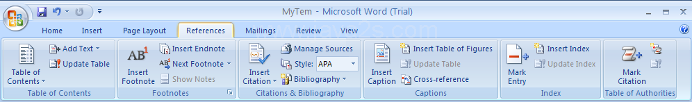 Add a Citation and Source to a Document