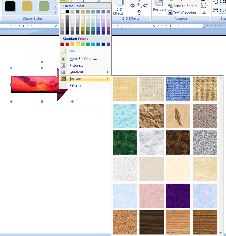Point to Texture