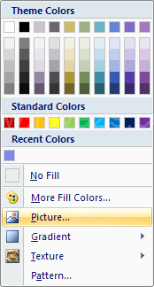 Click Picture to select a picture file.