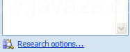 Click the Research button.