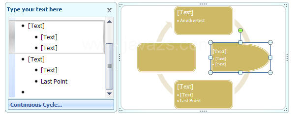 Then click a shape.
