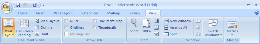 Changing Document Views