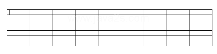 Release the mouse button to insert a blank grid in the document.