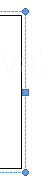 To resize the text box, drag a size handle.