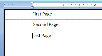 Then press the Delete key.