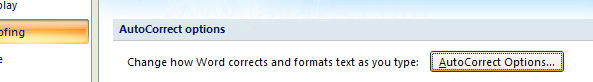Then click AutoCorrect Options.