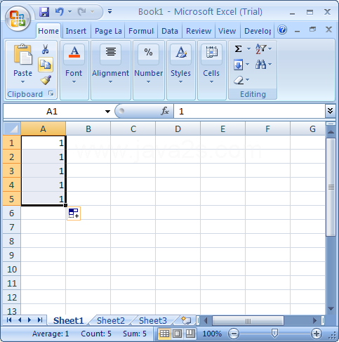 Import Excel data as a picture