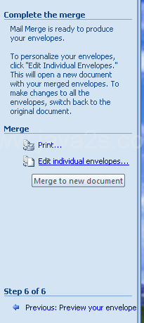 Personalize and Print the Mail Merge