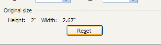 If you want to remove your changes, click Reset.