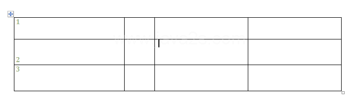 Position the pointer over the boundary of the column or row
