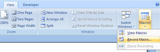 Record a Macro