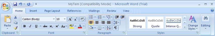 Reset the document back to document Quick Styles from a template