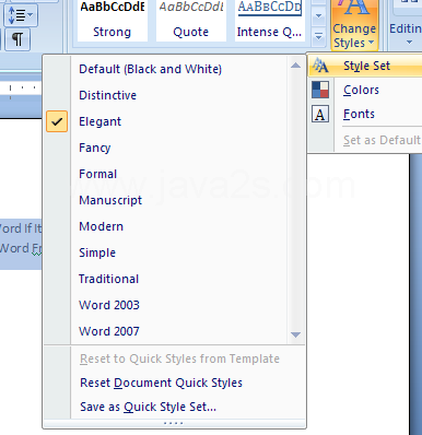 Then click Reset to Quick Steps from Template