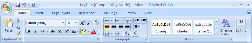 Reset the document back to document Quick Styles