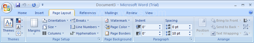 Set the Page Orientation and Size