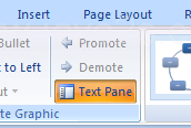 Click the Text Pane button show the Text pane.