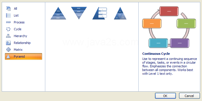 Pyramid     Show proportional relationships up and down