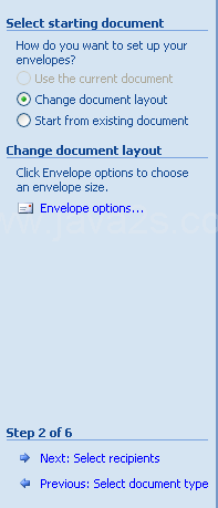 Select the type of document.