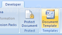 Click the Document Template button.