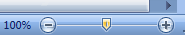 Slider. Drag to zoom out or zoom in.