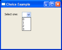 List of choices