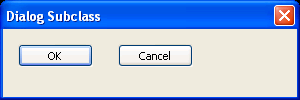 Subclass dialog