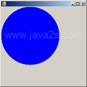 Use Graphics.DrawEllipse to draw a circle