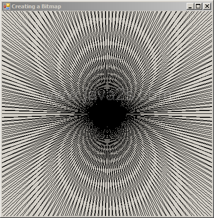 Draw to the form indirectly through a bitmap