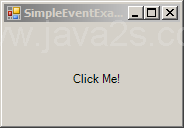 Label mouse click event