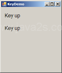 Displaying information about a user-pressed key