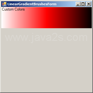 LinearGradientBrush: InterpolationColors