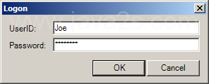 Login Dialog