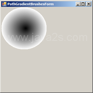 PathGradientBrush by GraphicsPath
