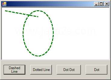 Pen Style: Dot, Dot Dot, Dot Dash, Dash Dot