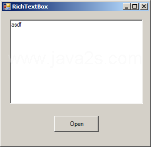 Load txt file to RichTextBox