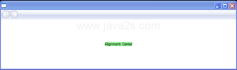 BaselineAlignment: Center