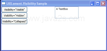 Change the Visibility property of a UIElement.