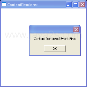 Handle the ContentRendered event