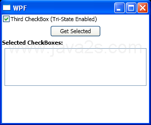 Handles CheckBox Indeterminate events when a CheckBox changes to a indeterminate state.