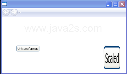 Transformed Buttons with ScaleTransform and ScaleY